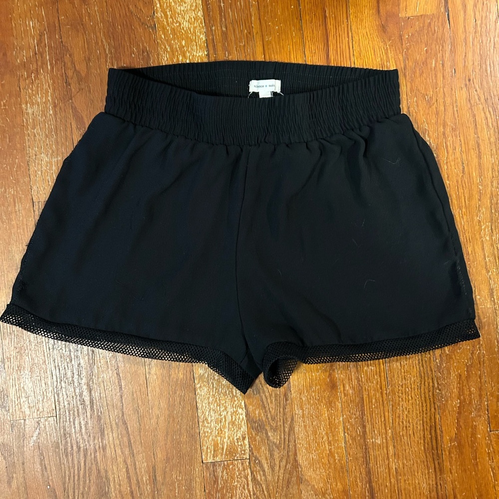 Silence + Noise Black Athletic Shorts